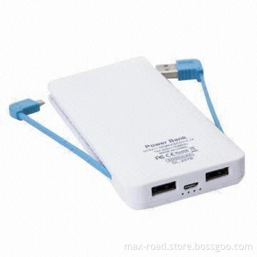 Private Design 5,000mAh Mobile Charger with Integrated USB/micro USB for iPhone, Samsung, Nokia, HTC